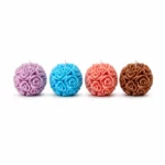 Rose Ball Scented Candles (Set of 4)