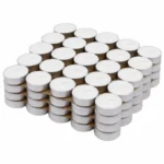 Multi-Color Scented Tea Light Candles – 6g Each,(100, White-Vanilla)
