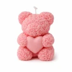 Teddy Heart Candle