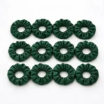 Satin Silk Hair Scrunchies for Women & Girls – (Darkgreen)