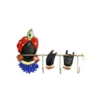 Blue Krishna Wrought Iron Key Hanger