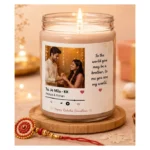 Customised Rakshabandhan Candle - Soy Scented Candle