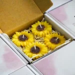 Sunflower Candle ( PACK OF 4 )