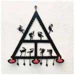 Triangle Big T Light Diya Holder Wall Hanging