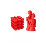 Valentine’s Day Romantic Couple Sculpted Candles – Love Theme Decor Candles